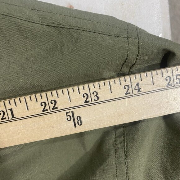 American Eagle Outfitters Windbreaker Hoodie Jacket  Mens L Green Pullover AE Ou - Picture 11 of 15